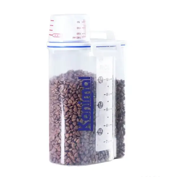 Kanimal Pet Food Container ถังเก็บอาหารเม็ด พร้อมถ้วยตวง ความจุ 2.5 ลิตร