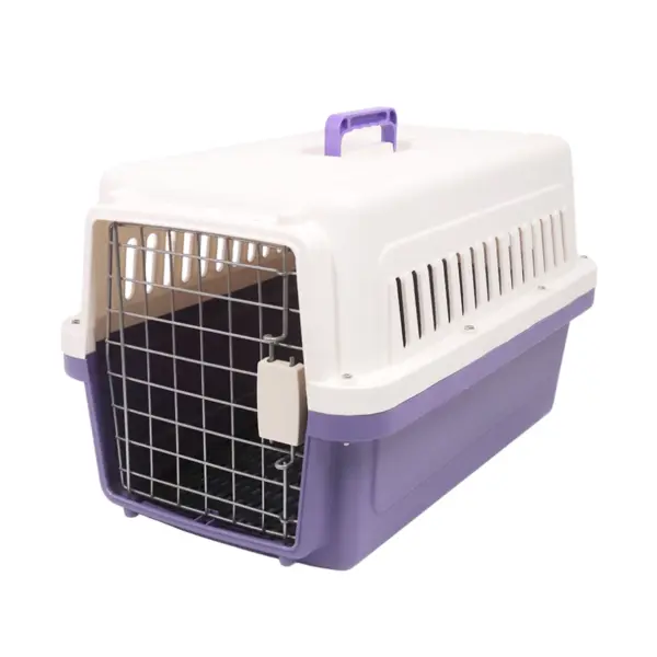 Pet Carrier – White/Purple